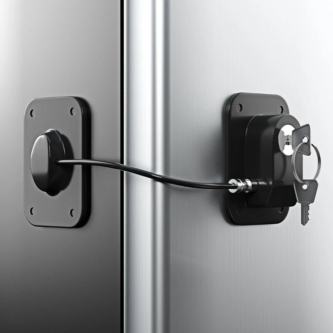 Fridge Lock with Silicone Wire Protection