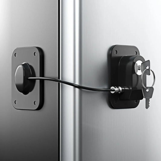 Fridge Lock with Silicone Wire Protection