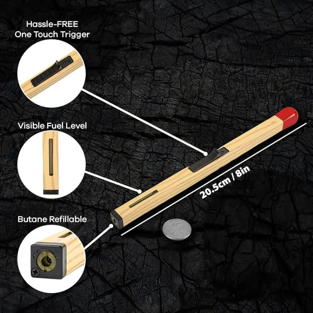 Match Stick Shaped Gas Lighter for Kitchen
