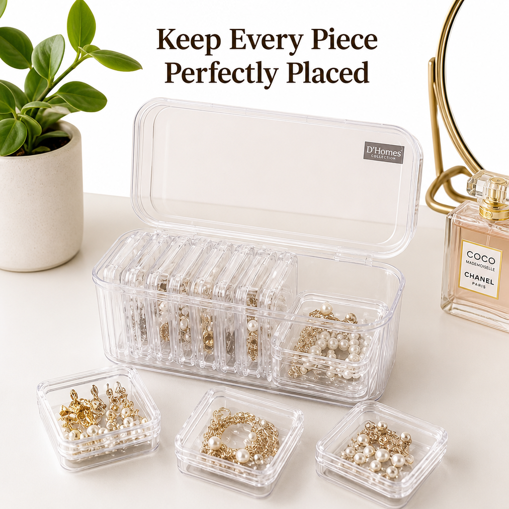 Clear Jewelry Organizer Box