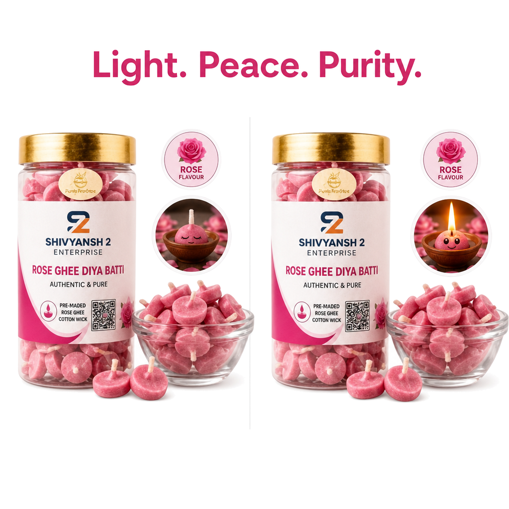 Rose Ghee Diya Batti