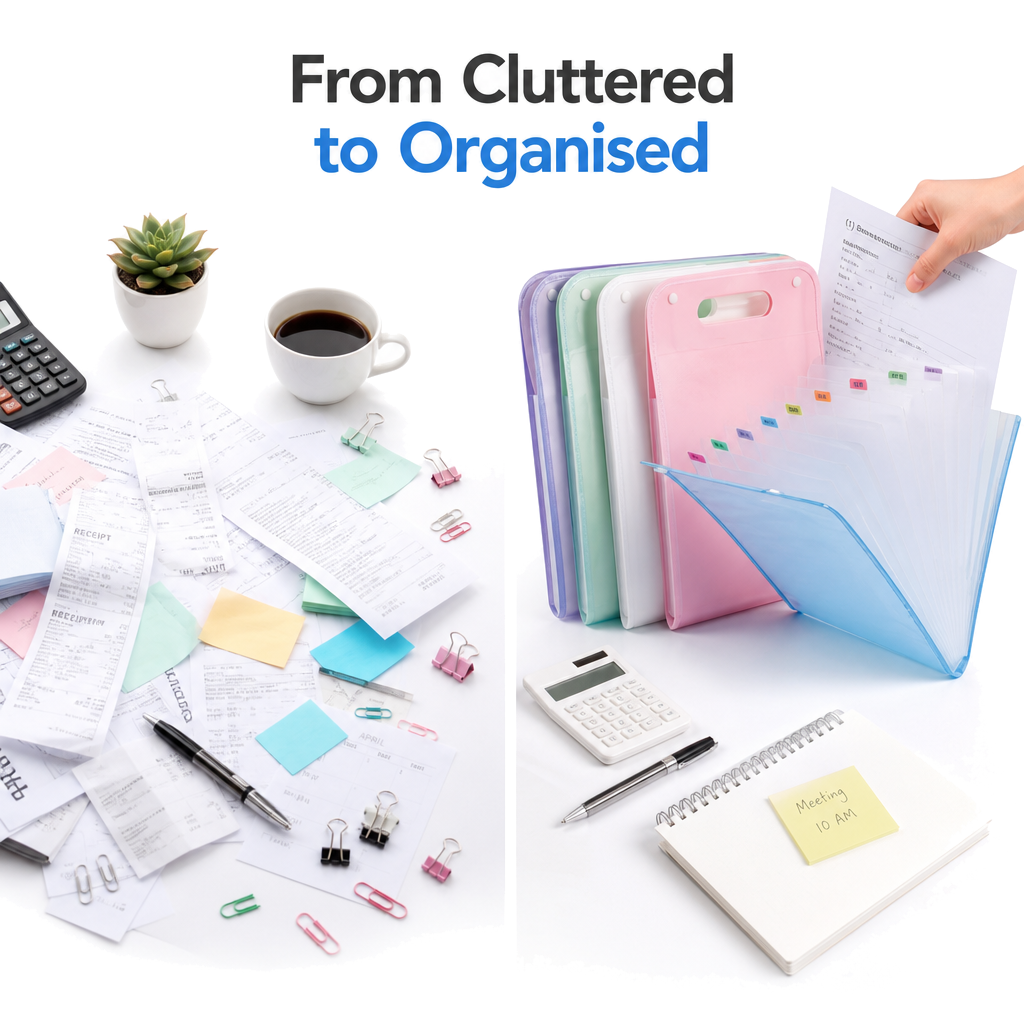 A4 Expandable Document File Folder Organizer