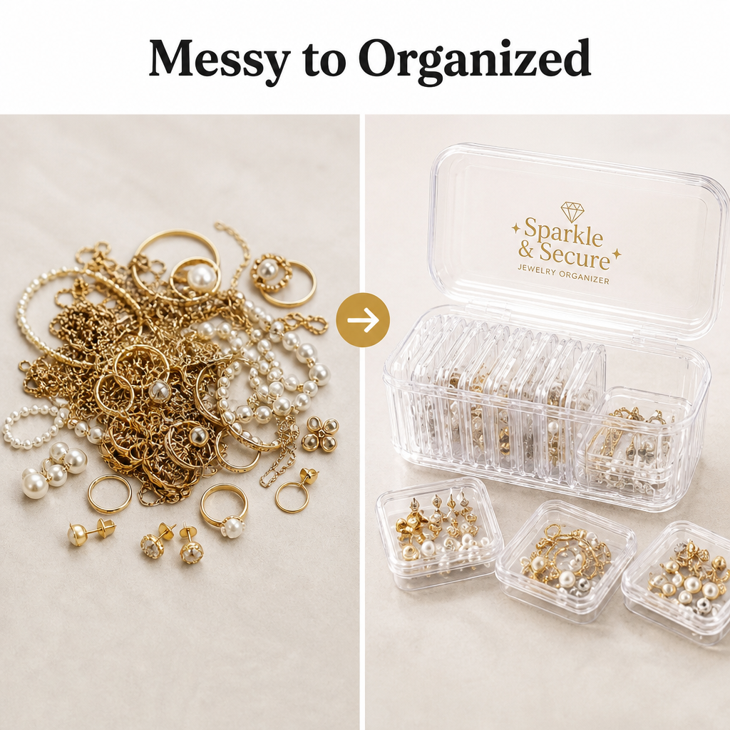 Clear Jewelry Organizer Box