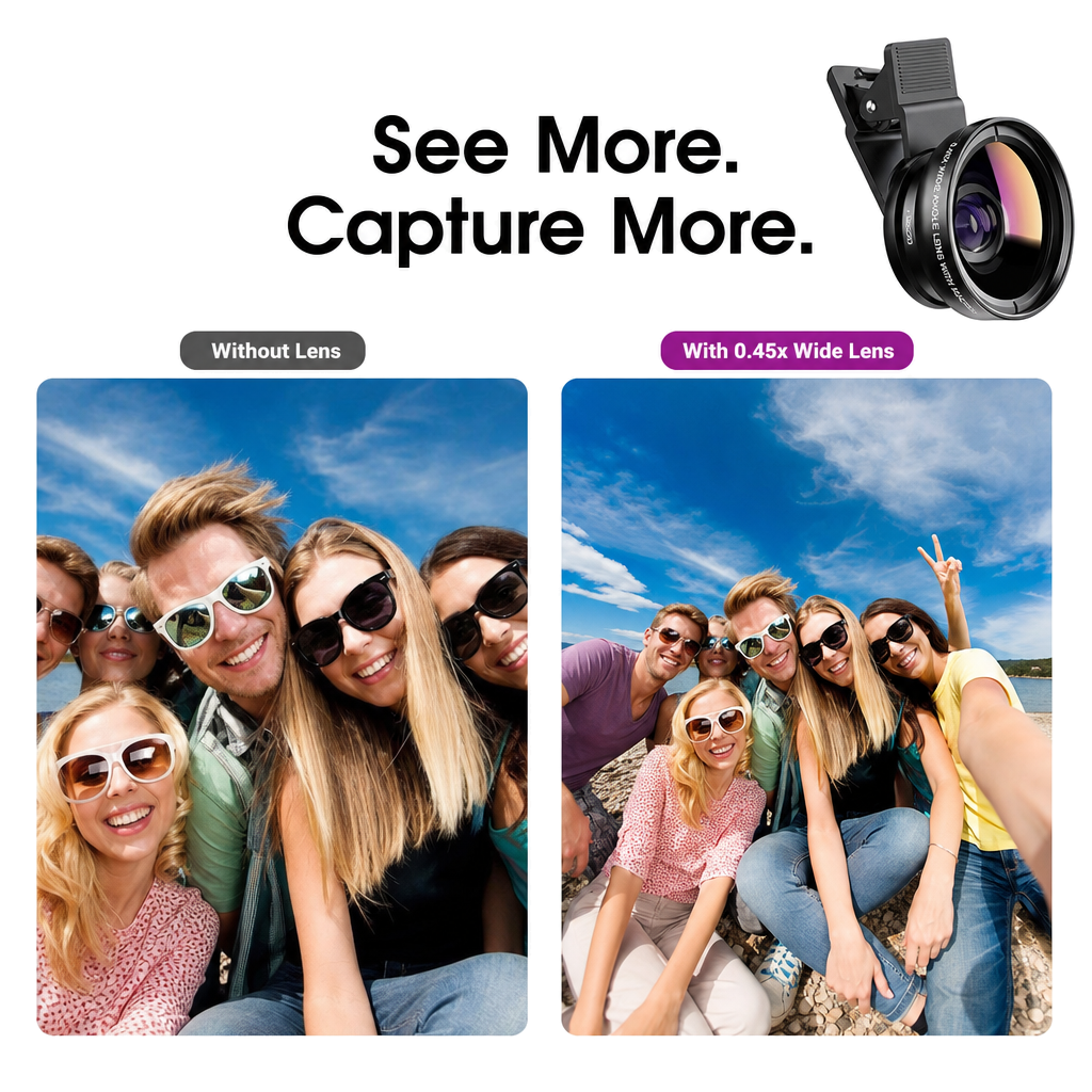 0.45X Wide Angle Lens for Mobile Phones