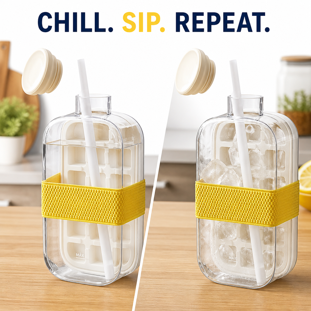 Ice Cube Water Bottle