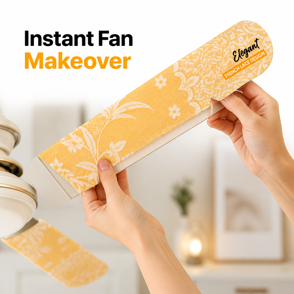 Protective French Lace Fan Cover Set