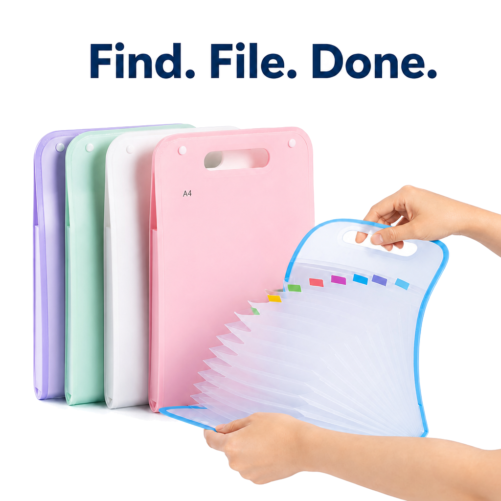 A4 Expandable Document File Folder Organizer