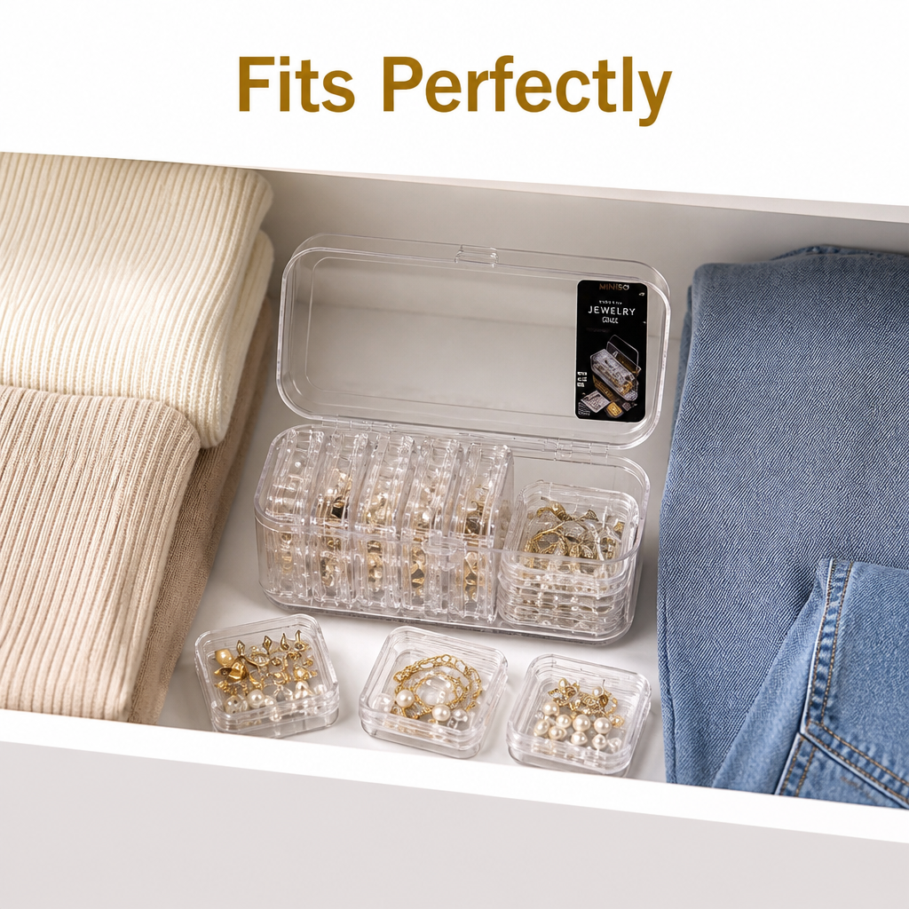 Clear Jewelry Organizer Box