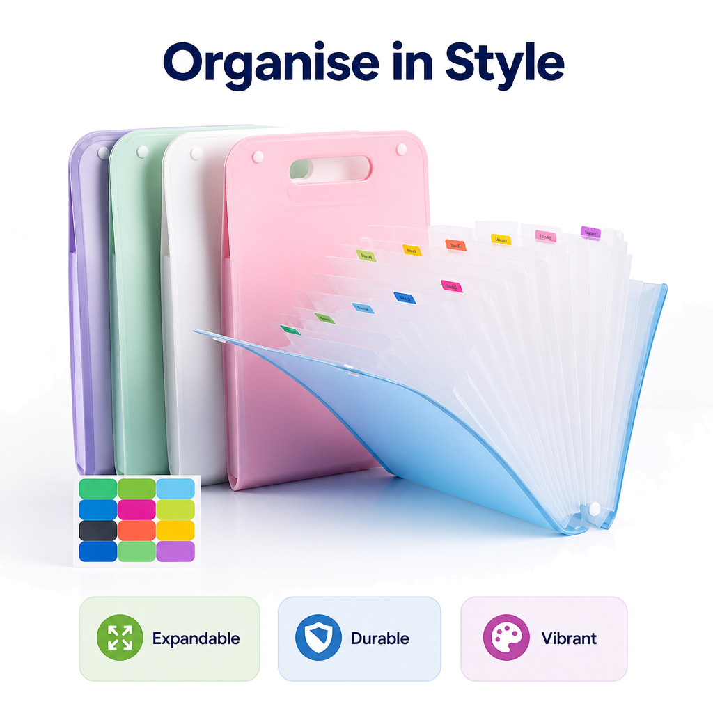 A4 Expandable Document File Folder Organizer
