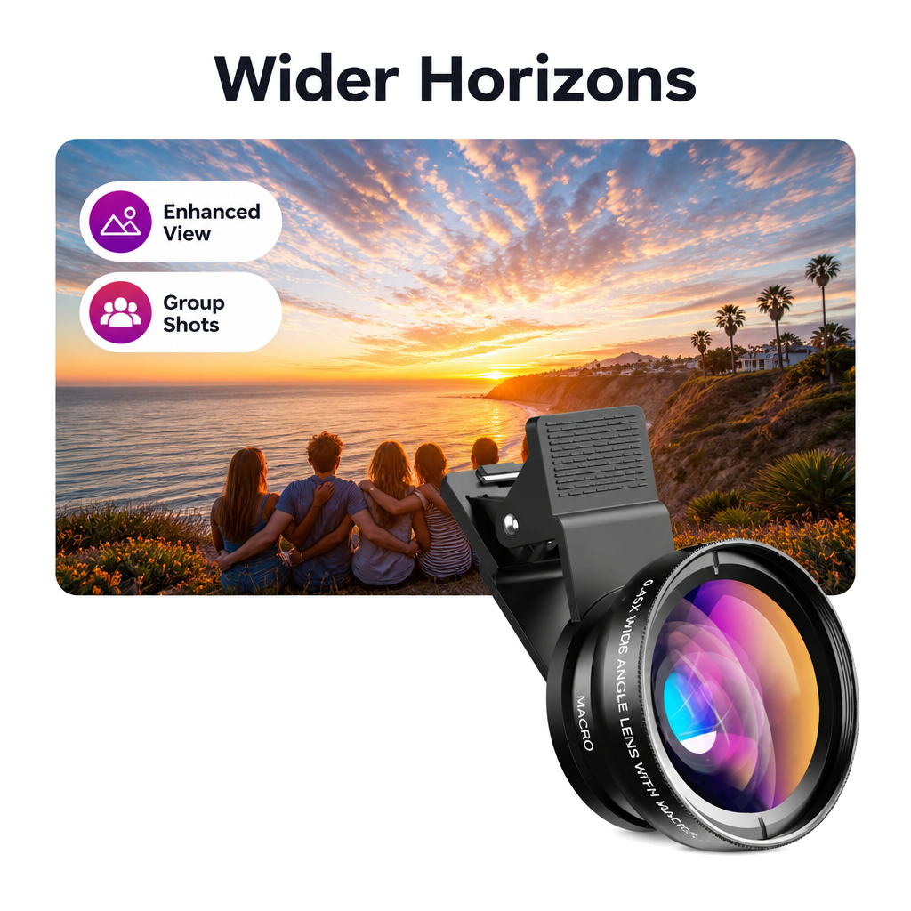 0.45X Wide Angle Lens for Mobile Phones