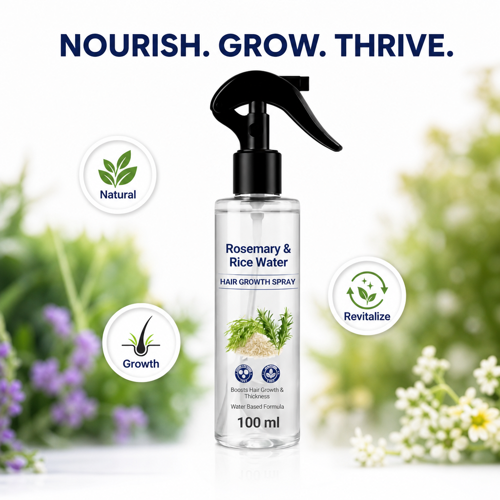 Rosemary & Rice Water Hair Spray