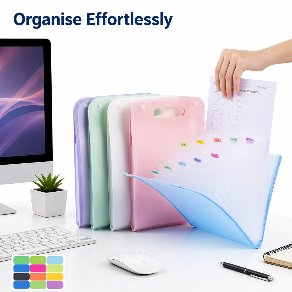 A4 Expandable Document File Folder Organizer