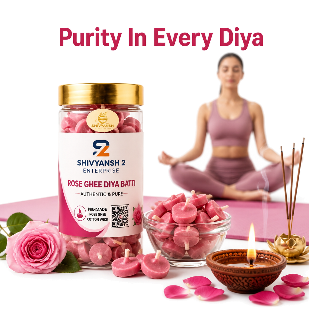 Rose Ghee Diya Batti