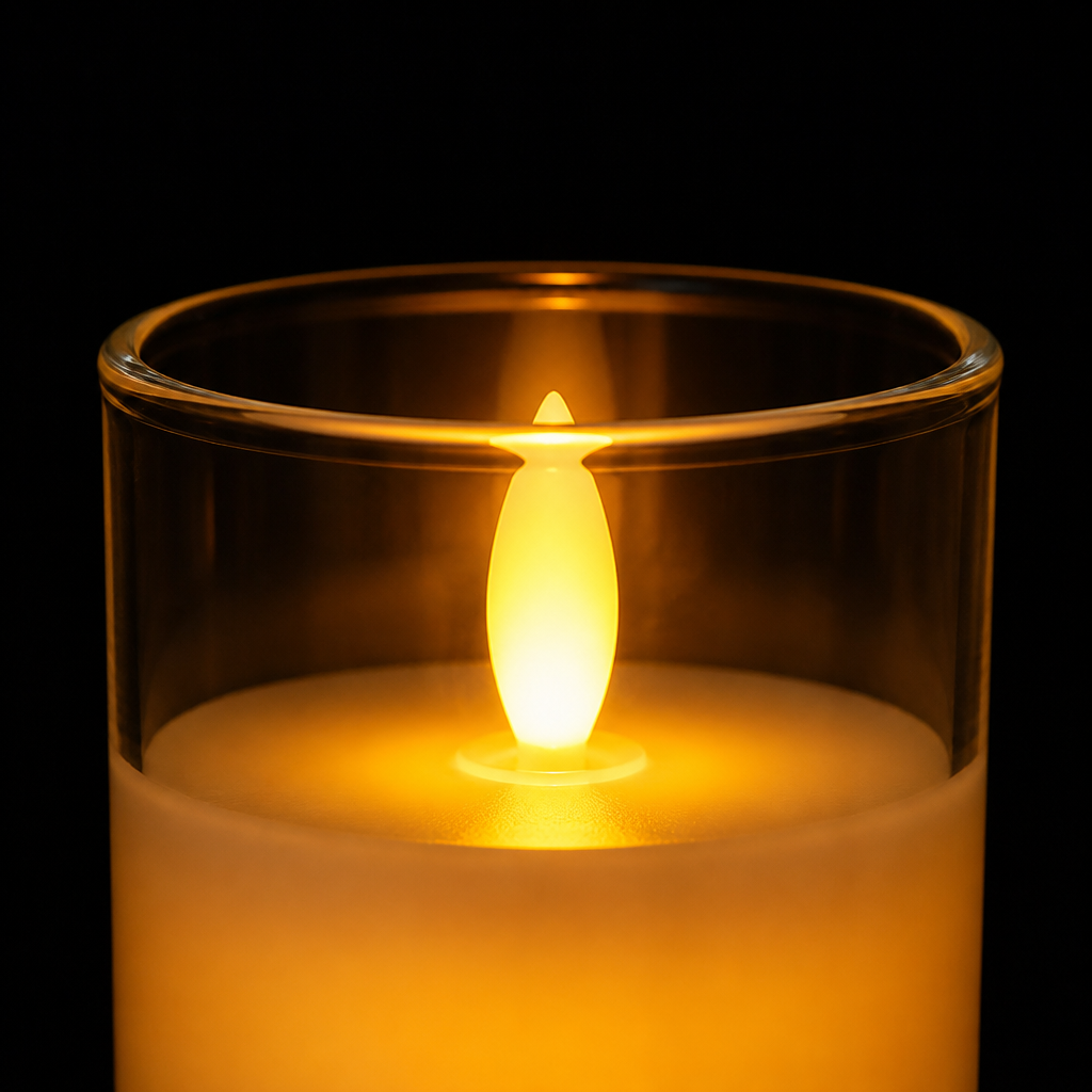 Elegant LED Candle Set (Set Of 3 Pcs)