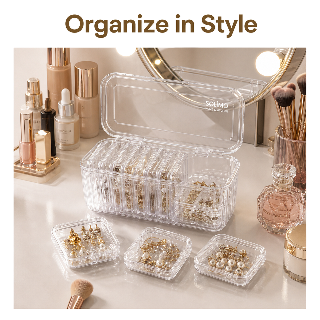 Clear Jewelry Organizer Box