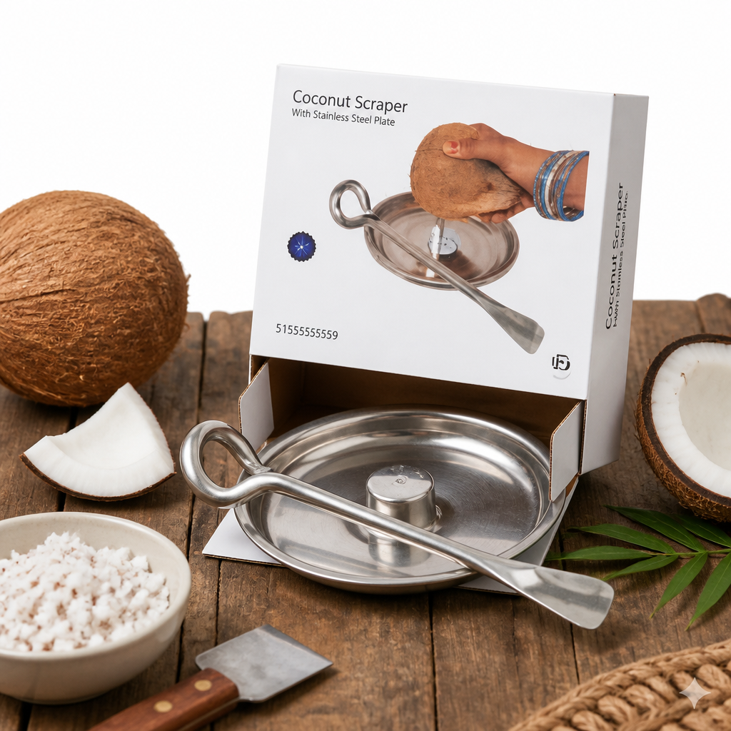 Stainless Steel Coconut Scraper Set