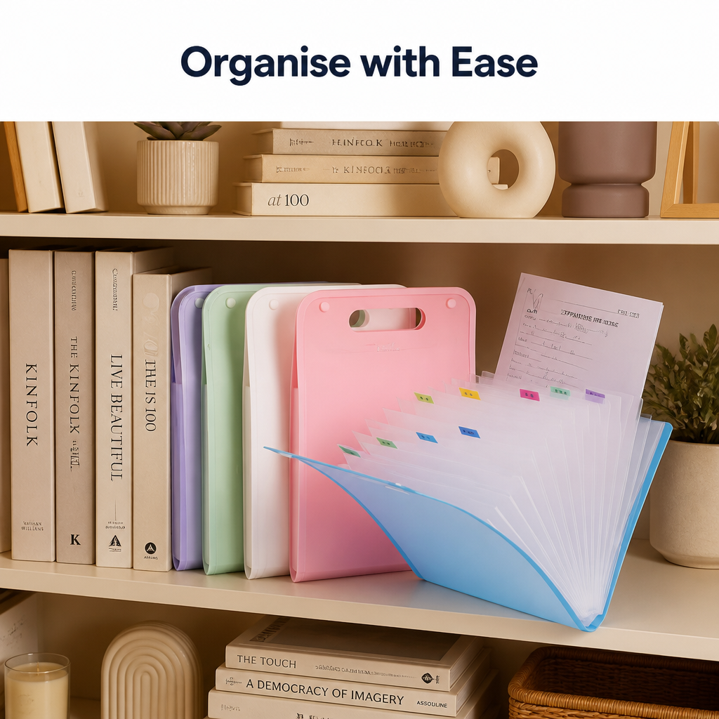 A4 Expandable Document File Folder Organizer