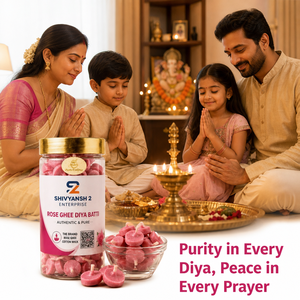 Rose Ghee Diya Batti