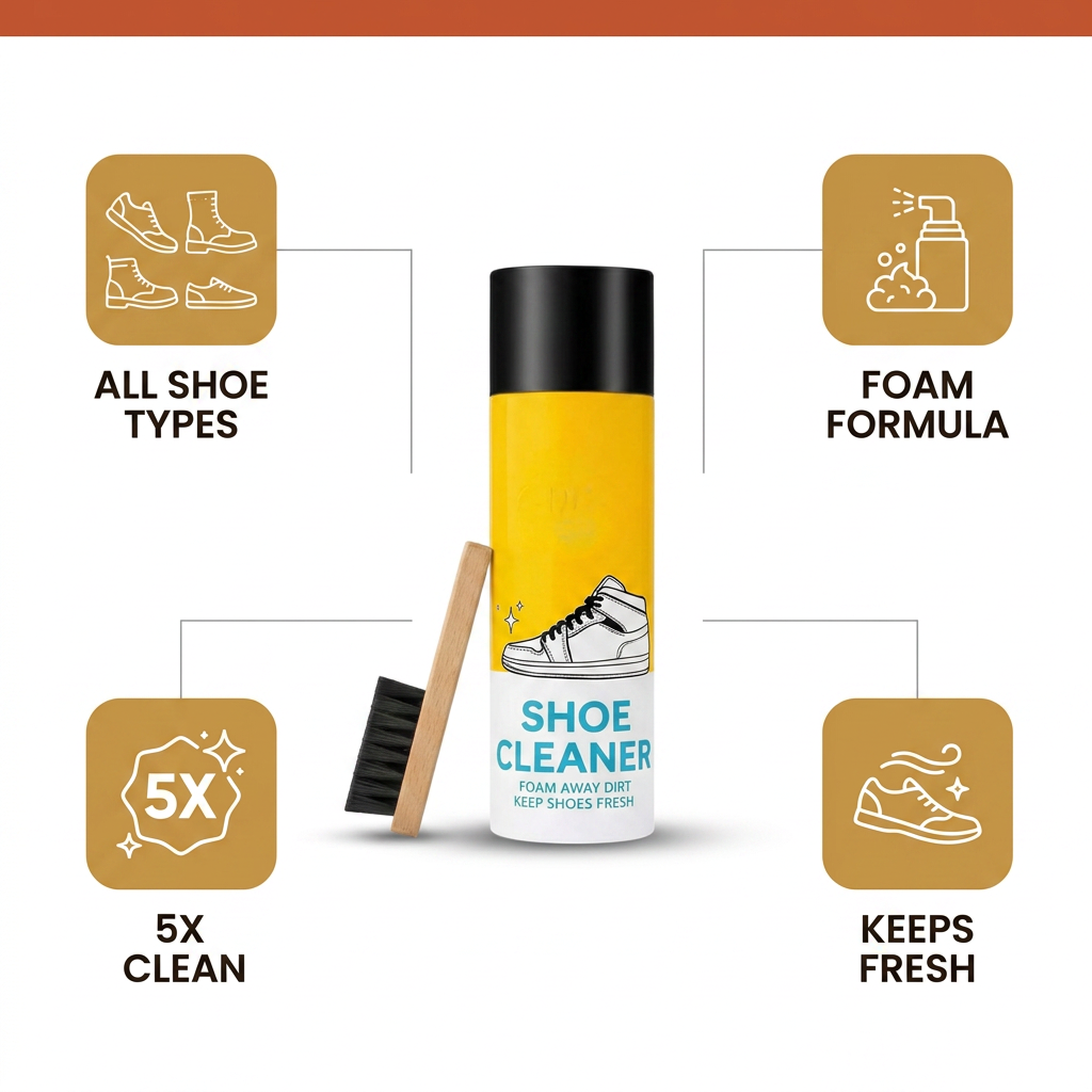 Foam-Based Sneaker Cleaner for All Shoes