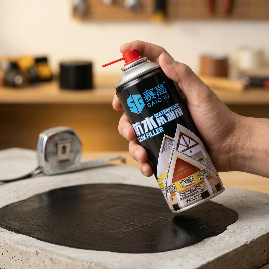 Close-up of the durable watertight sealant coating