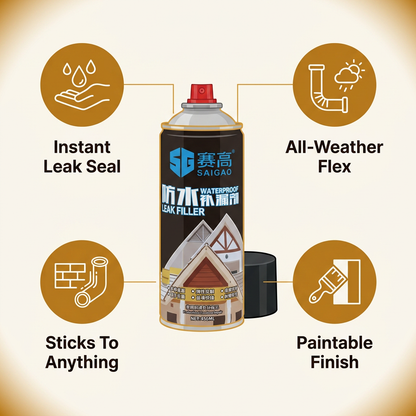 Waterproof Sealant for Roof & Leak Repair Spray