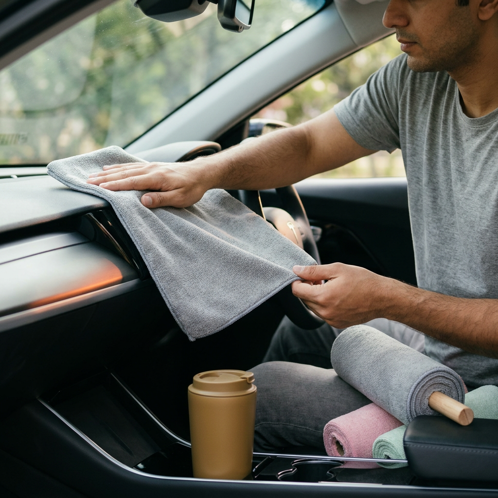 Microfiber Cleaning Cloth Roll