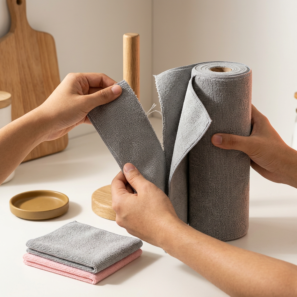 Microfiber Cleaning Cloth Roll